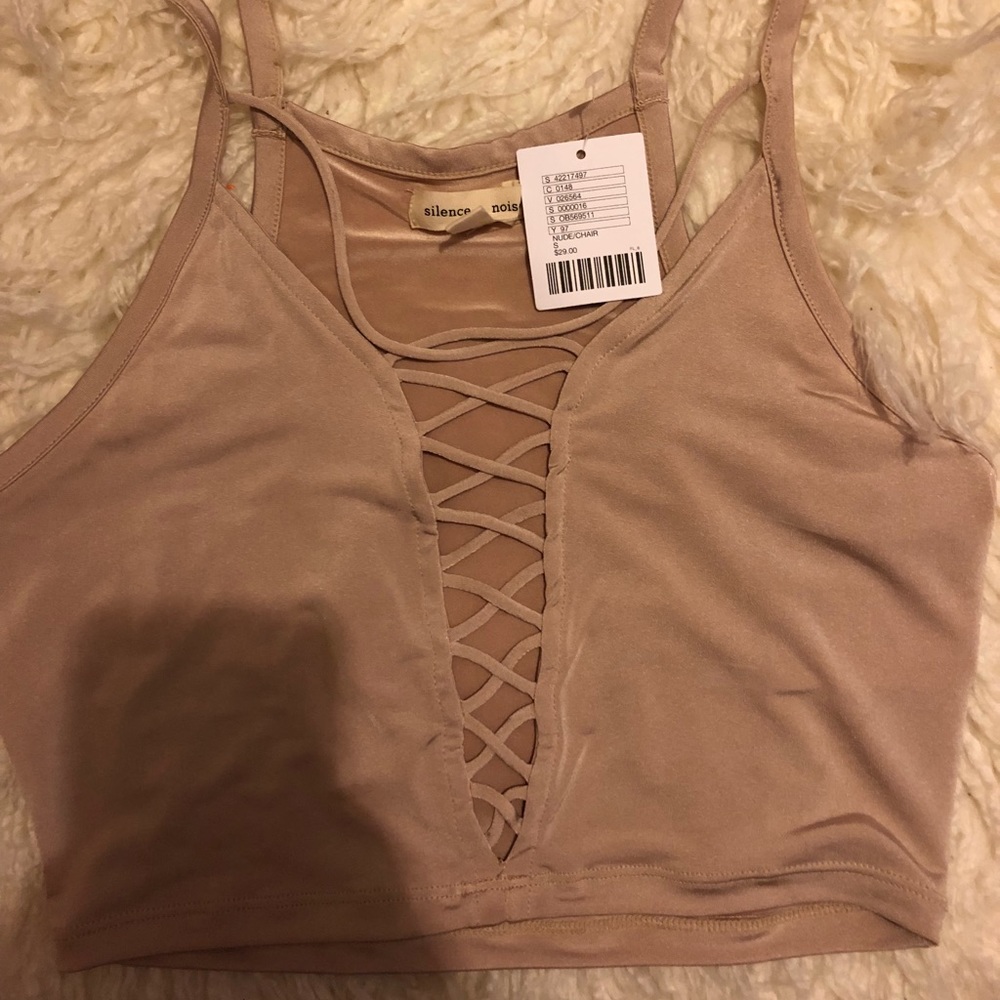 Urban outfitters lace up tank top.